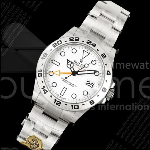 로렉스 익스플로러 레플리카 II 42mm 226570 904L 스테인리스 스틸 골드 메이커 1:1 베스트 에디션 화이트 다이얼