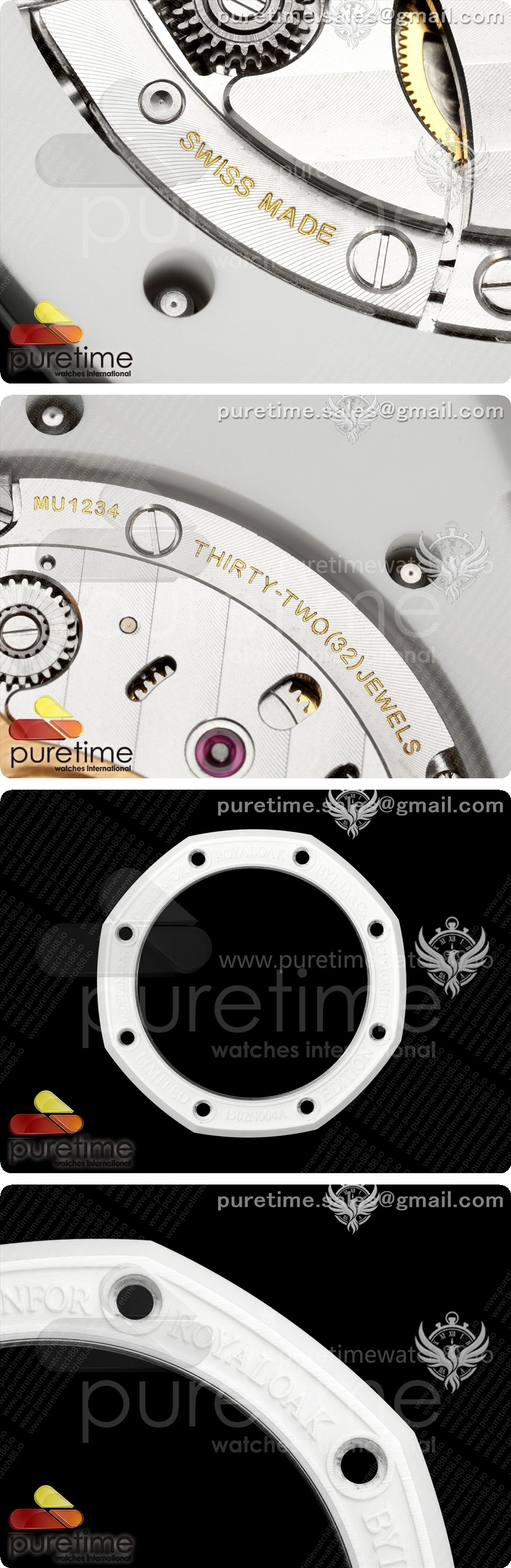 오데마피게 로얄 오크 41mm 15500 화이트 세라믹 ZF 화이트 다이얼 화이트 세라믹 브레이슬릿 SA4302 상세이미지 7