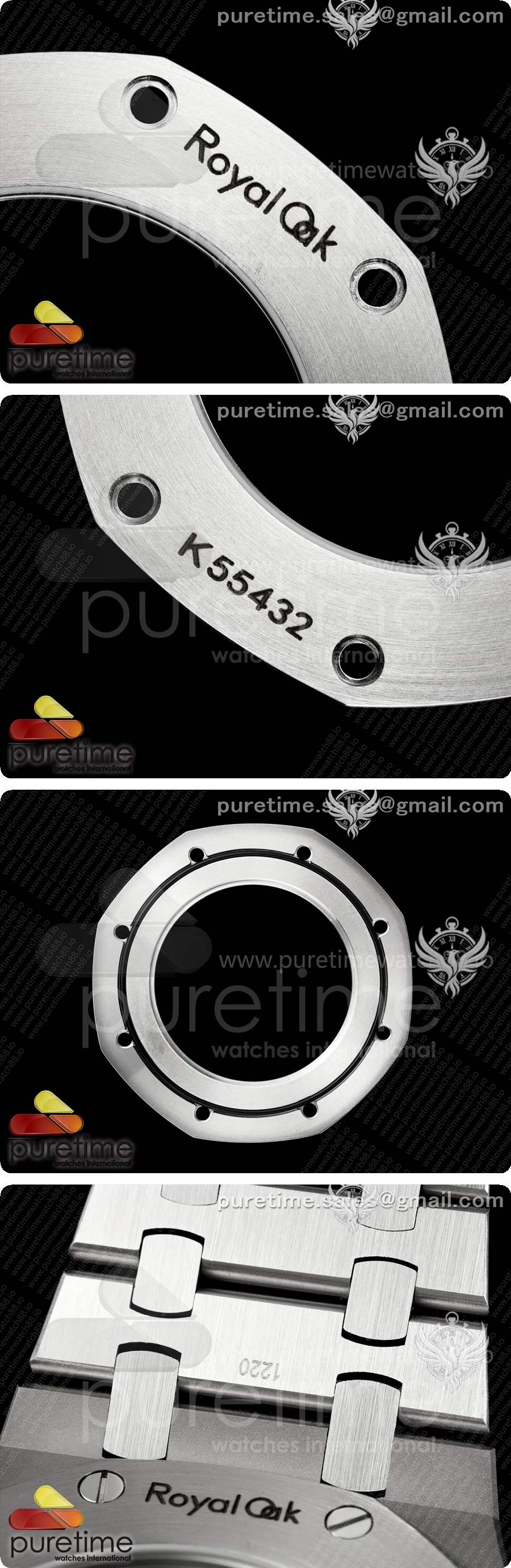 오데마피게 로얄 오크 레플리카 41mm 오픈워크 15407 SS DDF 1:1 옐로우 골드 다이얼, SS 브레이슬릿, SA3132 상세이미지 7